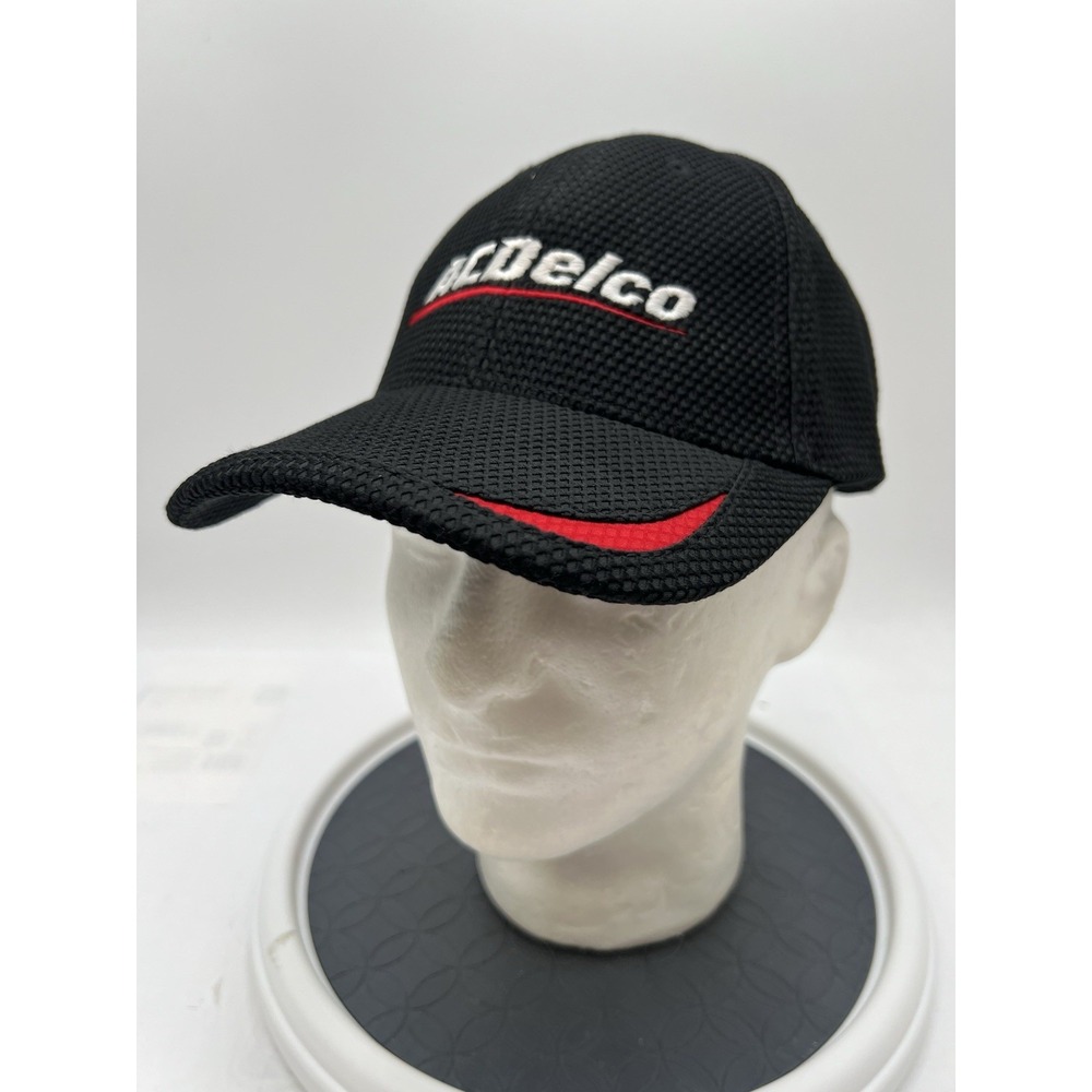 ACDelco Just Batteries Hat Cap America Golf Black Red Adjustable Embroidered